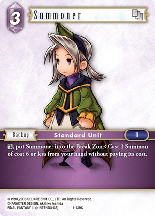 Summoner (Luneth) (OPUS I) Foil - Premium Final Fantasy Single from Opus I - Just $0.42! Shop now at Game Crave Tournament Store