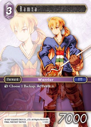 Ramza (Common) (OPUS I) - Premium Final Fantasy Single from Opus I - Just $0.25! Shop now at Game Crave Tournament Store