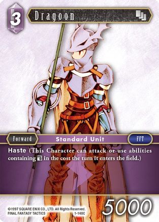 Dragoon (Male Unit) (OPUS I) Foil - Premium Final Fantasy Single from Opus I - Just $1.31! Shop now at Game Crave Tournament Store
