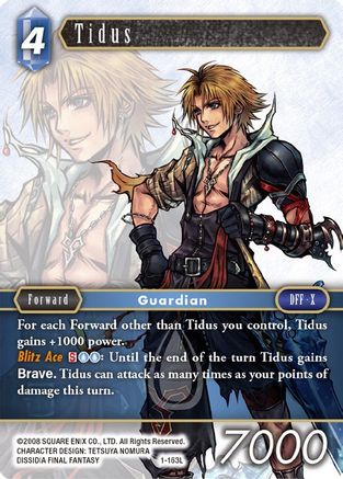 Tidus (Legend) (OPUS I) Foil - Premium Final Fantasy Single from Opus I - Just $16.27! Shop now at Game Crave Tournament Store