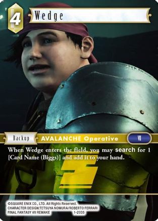 Wedge (OPUS I) - Premium Final Fantasy Single from Opus I - Just $0.26! Shop now at Game Crave Tournament Store
