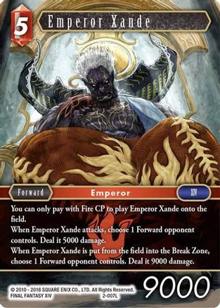Emperor Xande (OPUS II) - Premium Final Fantasy Single from Opus II - Just $0.80! Shop now at Game Crave Tournament Store