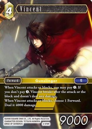 Vincent (Rare) (OPUS II) Foil - Premium Final Fantasy Single from Opus II - Just $0.53! Shop now at Game Crave Tournament Store