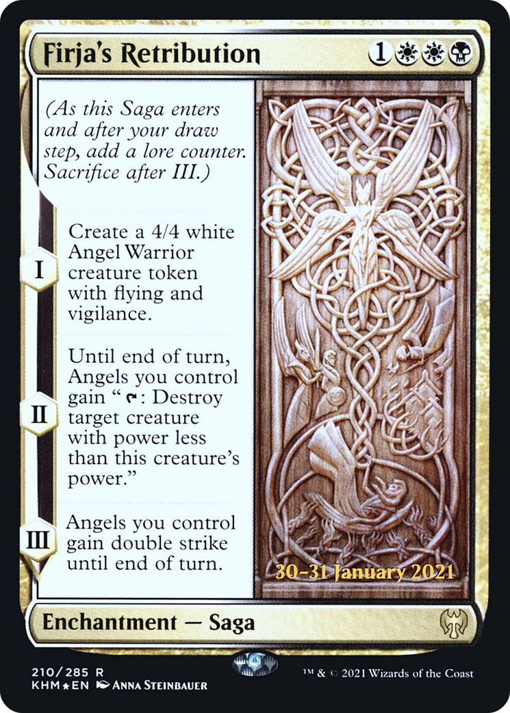 Firja's Retribution (PKHM-210S) - Kaldheim Promos Foil - Premium MTG Single from Wizards of the Coast - Just $0.49! Shop now at Game Crave Tournament Store