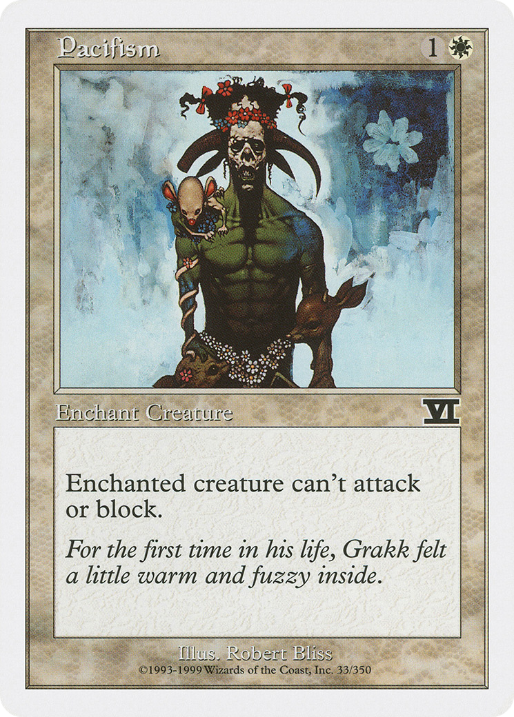 Pacifism (6ED-033) - Classic Sixth Edition - Premium MTG Single from Wizards of the Coast - Just $0.08! Shop now at Game Crave Tournament Store