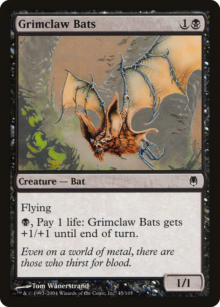 Grimclaw Bats (DST-045) - Darksteel - Premium MTG Single from Wizards of the Coast - Just $0.08! Shop now at Game Crave Tournament Store