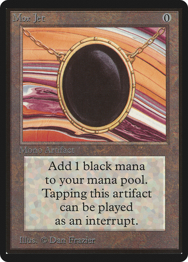 Mox Jet (LEB-263) - Limited Edition Beta - Premium MTG Single from Wizards of the Coast - Just $0! Shop now at Game Crave Tournament Store