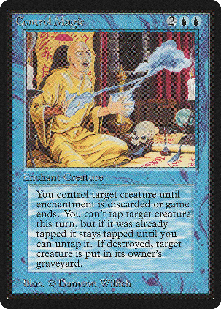 Control Magic (LEB-053) - Limited Edition Beta - Premium MTG Single from Wizards of the Coast - Just $15.60! Shop now at Game Crave Tournament Store