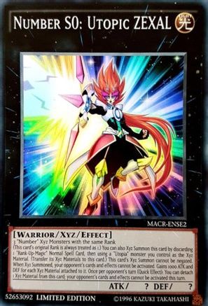 Number S0: Utopic ZEXAL (MACR-ENSE2) - Maximum Crisis Limited - Premium Yugioh Single from Konami - Just $0.10! Shop now at Game Crave Tournament Store