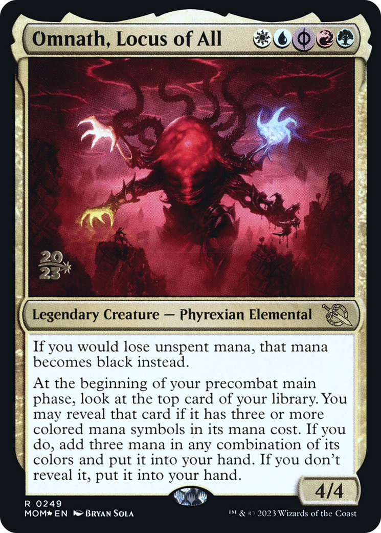 Omnath, Locus of All (PMOM-249S) - March of the Machine Promos Foil - Premium MTG Single from Wizards of the Coast - Just $0.26! Shop now at Game Crave Tournament Store