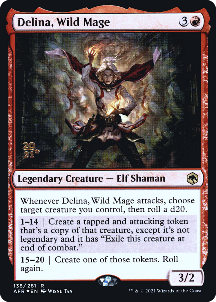 Delina, Wild Mage (PAFR-138S) - Adventures in the Forgotten Realms Promos Foil - Premium MTG Single from Wizards of the Coast - Just $2.75! Shop now at Game Crave Tournament Store