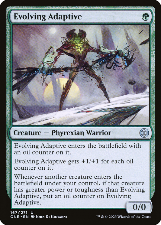 Evolving Adaptive (ONE-167) - Phyrexia: All Will Be One - Premium MTG Single from Wizards of the Coast - Just $0.08! Shop now at Game Crave Tournament Store