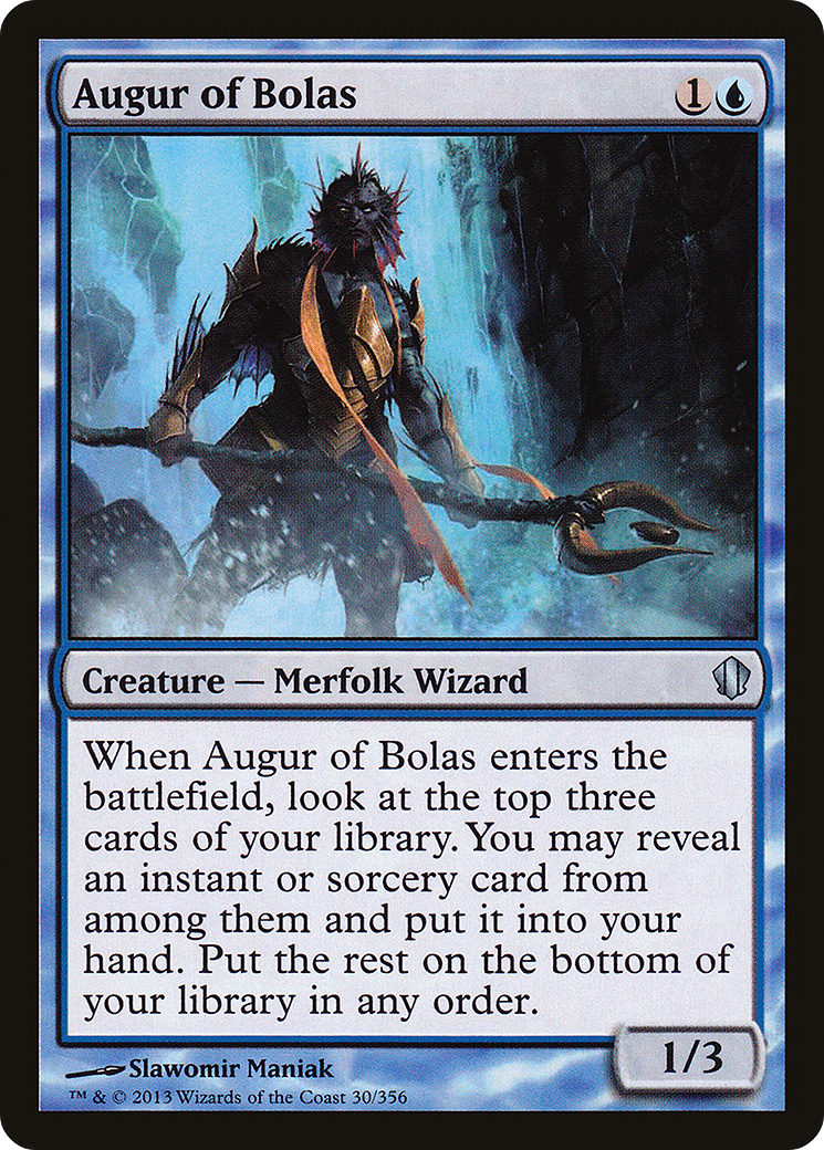 Augur of Bolas (C13-030) - Commander 2013 - Premium MTG Single from Wizards of the Coast - Just $0.08! Shop now at Game Crave Tournament Store