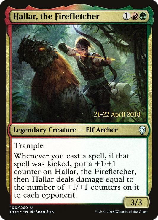 Hallar, the Firefletcher (PDOM-196S) - Dominaria Promos Foil - Premium MTG Single from Wizards of the Coast - Just $0.08! Shop now at Game Crave Tournament Store