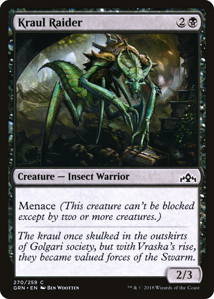 Kraul Raider (GRN-270) - Guilds of Ravnica - Premium MTG Single from Wizards of the Coast - Just $0.08! Shop now at Game Crave Tournament Store