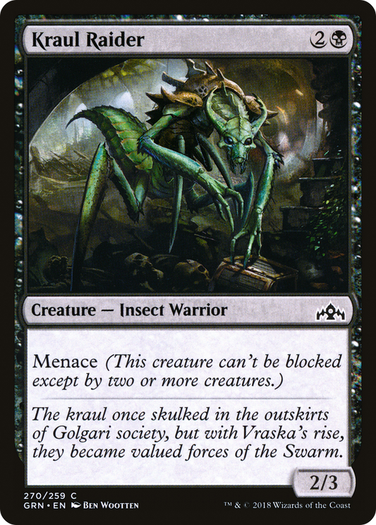 Kraul Raider (GRN-270) - Guilds of Ravnica - Premium MTG Single from Wizards of the Coast - Just $0.08! Shop now at Game Crave Tournament Store