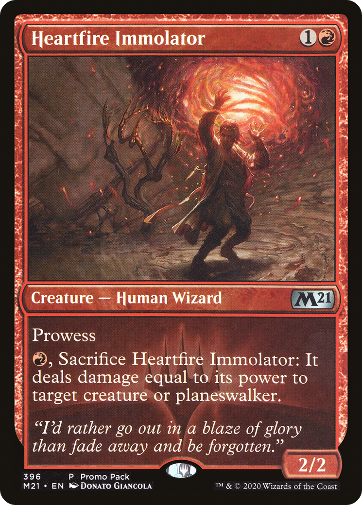 Heartfire Immolator (M21-396) - Core Set 2021 - Premium MTG Single from Wizards of the Coast - Just $0.08! Shop now at Game Crave Tournament Store