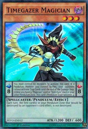 Timegazer Magician (PEVO-EN012) - Pendulum Evolution 1st Edition - Premium Yugioh Single from Konami - Just $0.26! Shop now at Game Crave Tournament Store