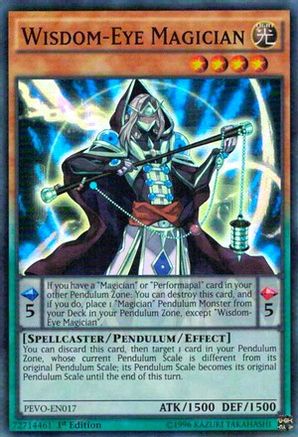 Wisdom-Eye Magician (PEVO-EN017) - Pendulum Evolution 1st Edition - Premium Yugioh Single from Konami - Just $0.54! Shop now at Game Crave Tournament Store