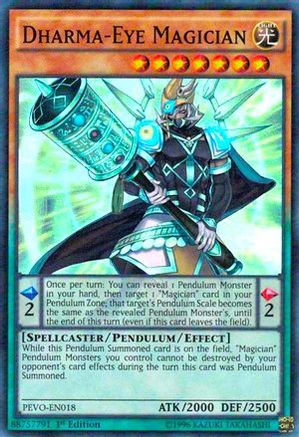 Dharma-Eye Magician (PEVO-EN018) - Pendulum Evolution 1st Edition - Premium Yugioh Single from Konami - Just $0.25! Shop now at Game Crave Tournament Store