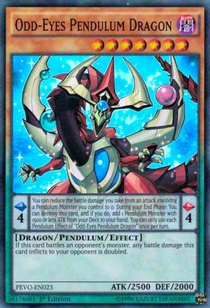 Odd-Eyes Pendulum Dragon (PEVO-EN023) - Pendulum Evolution 1st Edition - Premium Yugioh Single from Konami - Just $0.26! Shop now at Game Crave Tournament Store