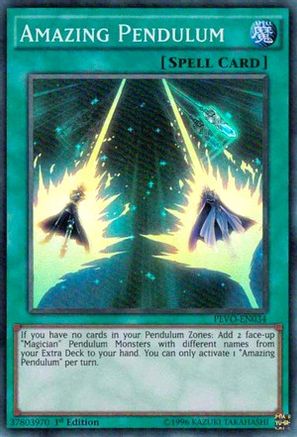 Amazing Pendulum (PEVO-EN034) - Pendulum Evolution 1st Edition - Premium Yugioh Single from Konami - Just $0.25! Shop now at Game Crave Tournament Store