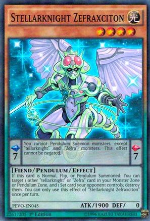 Stellarknight Zefraxciton (PEVO-EN045) - Pendulum Evolution 1st Edition - Premium Yugioh Single from Konami - Just $0.25! Shop now at Game Crave Tournament Store