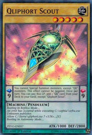 Qliphort Scout (PEVO-EN057) - Pendulum Evolution 1st Edition - Premium Yugioh Single from Konami - Just $0.32! Shop now at Game Crave Tournament Store