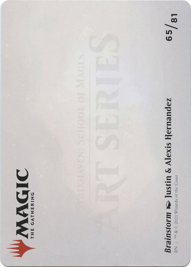 Brainstorm // Brainstorm (ASTX-065) - Strixhaven Art Series (Borderless) Foil - Premium MTG Single from Wizards of the Coast - Just $0! Shop now at Game Crave Tournament Store