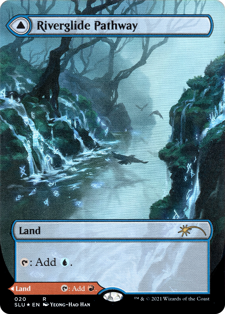 Riverglide Pathway // Lavaglide Pathway (SLU-020) - Secret Lair: Ultimate Edition: (Showcase) (Borderless) Foil - Premium MTG Single from Wizards of the Coast - Just $2.28! Shop now at Game Crave Tournament Store