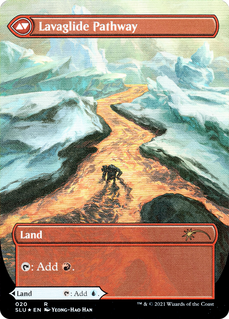 Riverglide Pathway // Lavaglide Pathway (SLU-020) - Secret Lair: Ultimate Edition: (Showcase) (Borderless) Foil - Premium MTG Single from Wizards of the Coast - Just $2.28! Shop now at Game Crave Tournament Store
