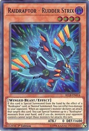 Raidraptor - Rudder Strix (BLLR-EN014) - Battles of Legend: Light's Revenge 1st Edition - Premium Yugioh Single from Konami - Just $0.08! Shop now at Game Crave Tournament Store