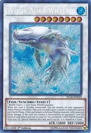 White Aura Whale (BLLR-EN020) - Battles of Legend: Light's Revenge 1st Edition - Premium Yugioh Single from Konami - Just $1.38! Shop now at Game Crave Tournament Store