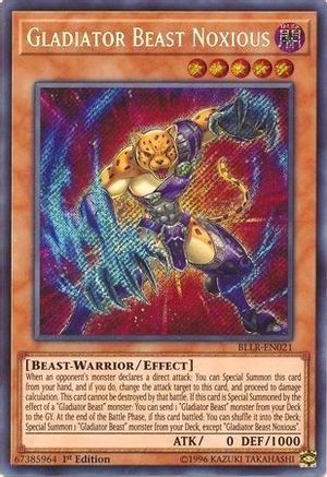 Gladiator Beast Noxious (BLLR-EN021) - Battles of Legend: Light's Revenge 1st Edition - Premium Yugioh Single from Konami - Just $0.30! Shop now at Game Crave Tournament Store