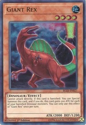 Giant Rex (BLLR-EN027) - Battles of Legend: Light's Revenge 1st Edition - Premium Yugioh Single from Konami - Just $0.48! Shop now at Game Crave Tournament Store