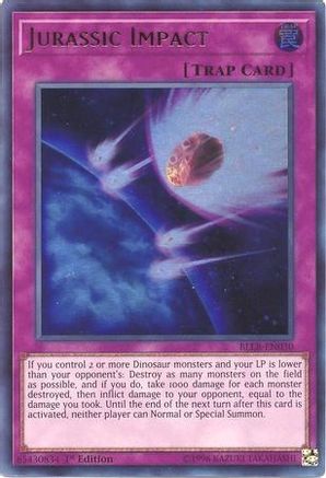 Jurassic Impact (BLLR-EN030) - Battles of Legend: Light's Revenge 1st Edition - Premium Yugioh Single from Konami - Just $0.25! Shop now at Game Crave Tournament Store