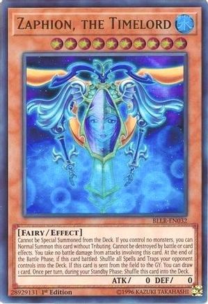 Zaphion, the Timelord (BLLR-EN032) - Battles of Legend: Light's Revenge 1st Edition - Premium Yugioh Single from Konami - Just $0.25! Shop now at Game Crave Tournament Store
