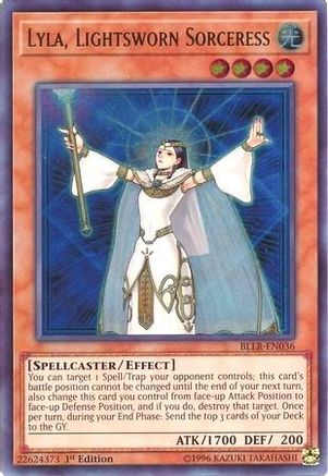 Lyla, Lightsworn Sorceress (BLLR-EN036) - Battles of Legend: Light's Revenge 1st Edition - Premium Yugioh Single from Konami - Just $1.98! Shop now at Game Crave Tournament Store