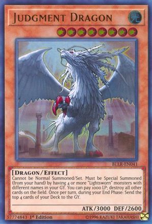 Judgment Dragon (BLLR-EN041) - Battles of Legend: Light's Revenge 1st Edition - Premium Yugioh Single from Konami - Just $0.77! Shop now at Game Crave Tournament Store