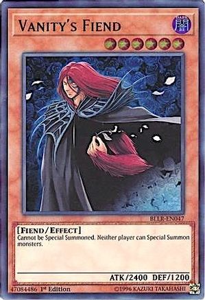 Vanity's Fiend (BLLR-EN047) - Battles of Legend: Light's Revenge 1st Edition - Premium Yugioh Single from Konami - Just $1.27! Shop now at Game Crave Tournament Store