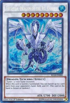 Trishula, Dragon of the Ice Barrier (BLLR-EN060) - Battles of Legend: Light's Revenge 1st Edition - Premium Yugioh Single from Konami - Just $0.37! Shop now at Game Crave Tournament Store