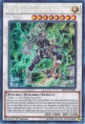PSY-Framelord Omega (BLLR-EN061) - Battles of Legend: Light's Revenge 1st Edition - Premium Yugioh Single from Konami - Just $0.98! Shop now at Game Crave Tournament Store