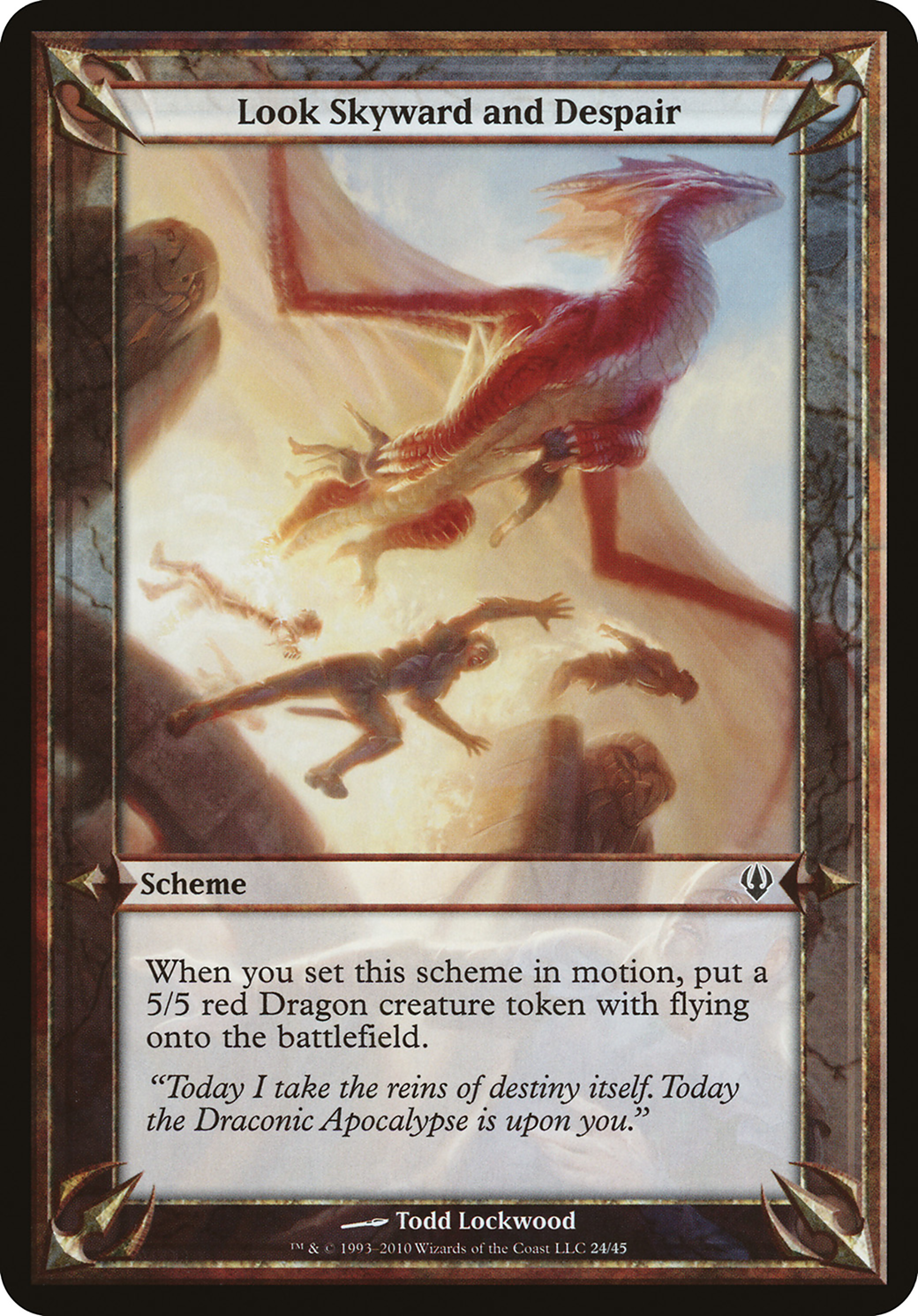 Look Skyward and Despair (OARC-24★) - Archenemy Schemes - Premium MTG Single from Wizards of the Coast - Just $0.91! Shop now at Game Crave Tournament Store