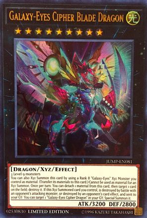 Galaxy-Eyes Cipher Blade Dragon (JUMP-EN081) - Shonen Jump Magazine Promos Limited - Premium Yugioh Single from Konami - Just $2.76! Shop now at Game Crave Tournament Store