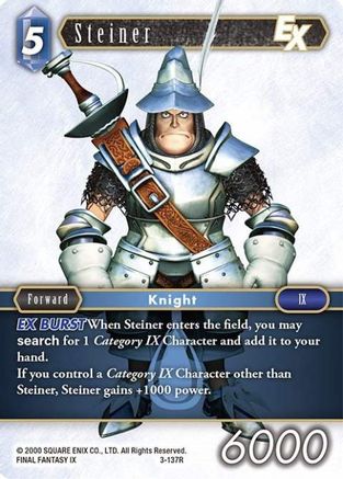 Steiner EX (OPUS III) Foil - Premium Final Fantasy Single from Opus III - Just $0.80! Shop now at Game Crave Tournament Store