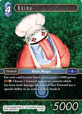 Quina - 3-133C (DECK EXCLUSIVE CARDS) - Premium Final Fantasy Single from Deck Exclusive Cards - Just $0.30! Shop now at Game Crave Tournament Store