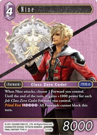 Nine - 3-113R (DECK EXCLUSIVE CARDS) - Premium Final Fantasy Single from Deck Exclusive Cards - Just $0.32! Shop now at Game Crave Tournament Store