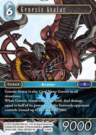 Genesis Avatar (OPUS III) Foil - Premium Final Fantasy Single from Opus III - Just $0.29! Shop now at Game Crave Tournament Store