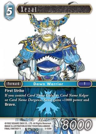 Xezat (OPUS III) Foil - Premium Final Fantasy Single from Opus III - Just $0.25! Shop now at Game Crave Tournament Store