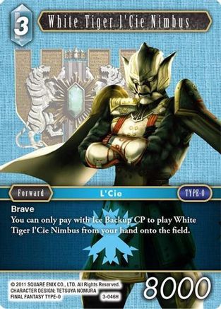 White Tiger l'Cie Nimbus (OPUS III) Foil - Premium Final Fantasy Single from Opus III - Just $0.28! Shop now at Game Crave Tournament Store